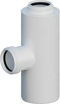 Ndarës oxhaku RICOM ENERGY R601006060, PP, DN60/100mm në 60/60mm, me gasket EPDM, i bardhë