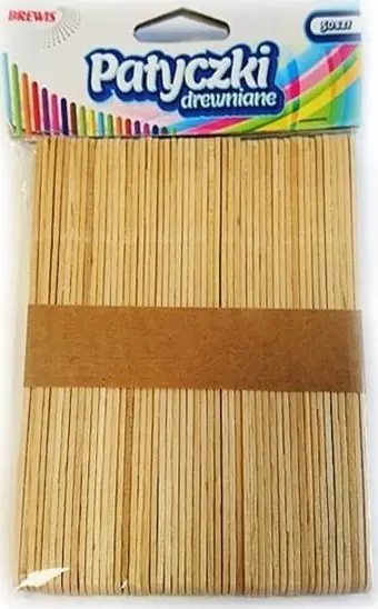 Shkopinj druri kreativ Brewis Creative Sticks, 50 copë, shumëngjyrësh