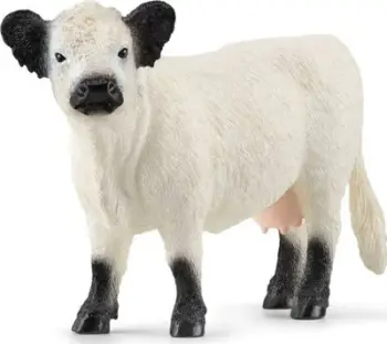 Figurinë lodër Schleich Galloway Cow, set 5 copë, vinil, e bardhë