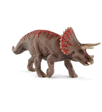 Figurine Schleich Triceratops, lodër edukative dinosauri, shumëngjyrëshe