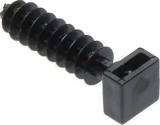Set kapëse kabllosh Holder D-10*P100, plastike, 100 copë, të zeza