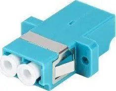 Adapter fibër optike LC UPC MM OM3, duplex, turkez
