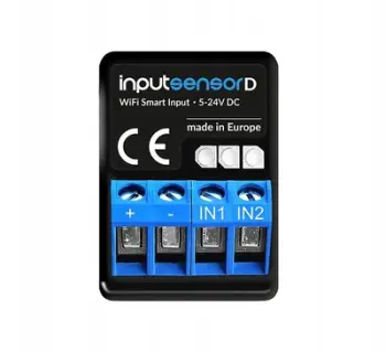 Modul hyrjeje Blebox inputSensorD, 2 hyrje, WiFi, i zi