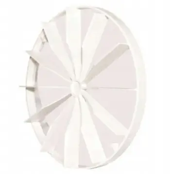 Damper flutur ventilimi Dospel 007-1540, Ø100mm, polipropilen, i bardhë
