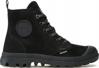 Çizme Palladium Winter Lined Hi Zip, të izoluara për dimër, me zinxhir anësor, të zeza