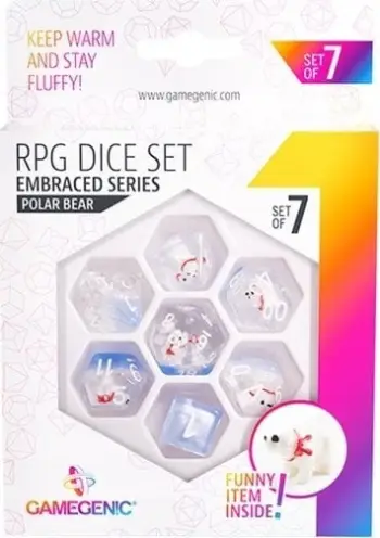 Set zara Polar Bear Embraced Series, 7 copë, resin, shumëngjyrësh