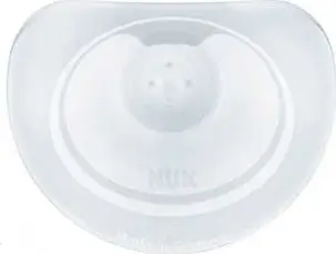 Mburoja gjiri NUK Silicone, madhësia L, 2 copë, transparente