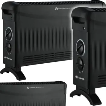 Radiator elektrik Volten BASIC VOLTENO Convector, 2000W, shumë nivele ngrohjeje, i zi