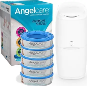Kosh pelena Abakus Classic, me 5 mbushje Angelcare, i bardhë