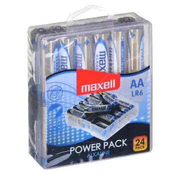 Bateri alkaline Maxell AA R6, paketim 24 copë