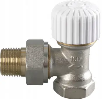 Valvul termostatike radiatorësh SFK 15-01, këndore 1/2", M30x1.5, e bardhë