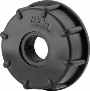 Adapter Perfexim për cisternë IBC, reduktim 1/2", plastike, i bardhë