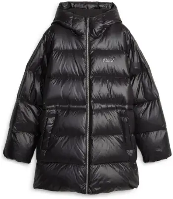 Xhaketë Puffer Puma Style Hooded Down 67536801, me kapuç, me puhë, e zezë