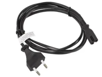 Kablló rryme Lanberg CA-C7CA-10CC-0018-BK, CEE 7/16 në IEC 320 C7, 1.8m, i zi