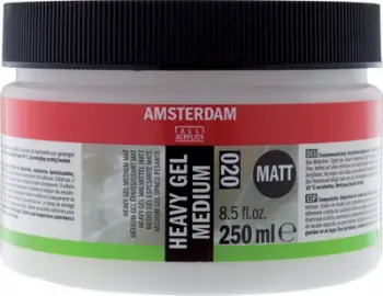 Medium akrilik xhel Amsterdam Heavy Gel Medium 020, mat, 250ml, i bardhë