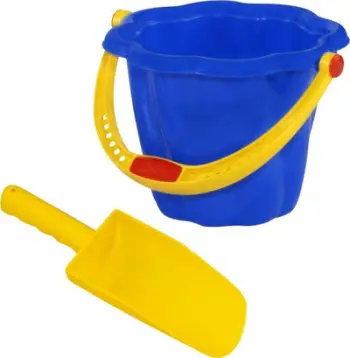 Set lodrash plazhi Polesie Mini Bucket M02, kovë me lopatë, plastik, ngjyra të përziera