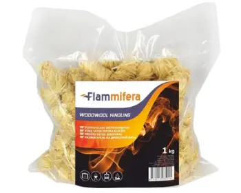 Ndezës zjarri Flammi­fera Woodwool, fibër druri, 1kg, natyral