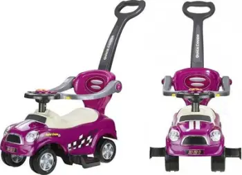 Makinë lodër ecëse Lean Sport Coupe 301, me dorezë shtytëse, me tinguj muzikorë, lejla