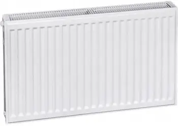 Radiator çeliku Termoteknik V33 600/1400, 3305W, me valvul termostatike, i bardhë
