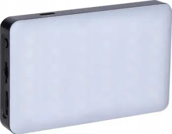 Dritë fotografike Rollei Lumis Compact RGB, panel LED, temperaturë dhe ngjyra të rregullueshme, e zezë