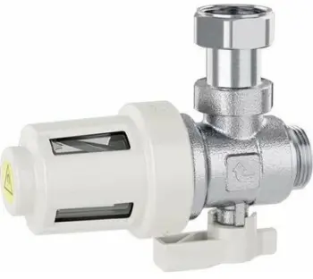 Filtër kompakt me magnet nën bojler, 3/4", deri 90°C, i bardhë