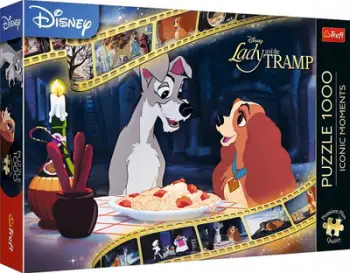 Puzzle Trefl Disney Lady and the Tramp, 1000 pjesë, shumëngjyrësh