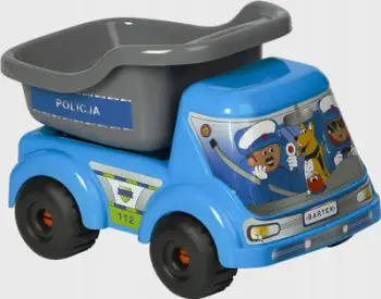 Makina lodër Marioinex Car Bartek Policeman, plastike, për fëmijë, shumëngjyrëshe
