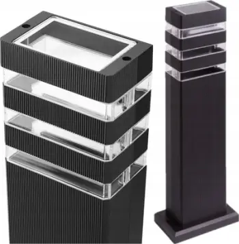 Shtyllë ndriçimi kopshti Ecolight Garden Fixture Post, 40cm, GU10, e zezë