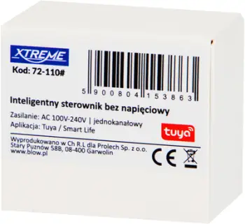 Relé smart WiFi Tuya Xtreme 72 110, modul i fshehshëm, kontroll nga distanca