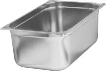 Kontenier gastronimi APS GN 1/1, 530x325x65 mm, inoks krom nikeli, argjendtë