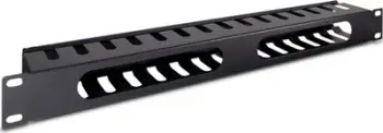 Kanal kabllosh për rack Inter-Tech 88887276, 1U, 15 hapje, i zi