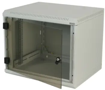 Kabinet muri Triton 19" RBA, 12U, thellësi 560 mm, derë me xham të plotë