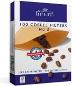 Filtra kafeje Finum Coffee Filters No2, letër e pabelur, madhësia Nr 2, natyralë