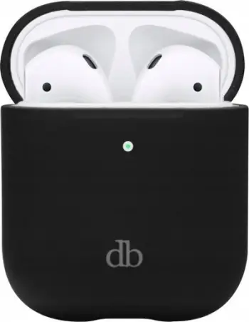 Mbrojtëse Dbramante1928 Costa Rica për Apple AirPods 2, silikon, e zezë