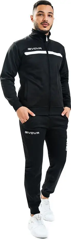 Trening Givova One M TT012, për meshkuj, poliester, i zi