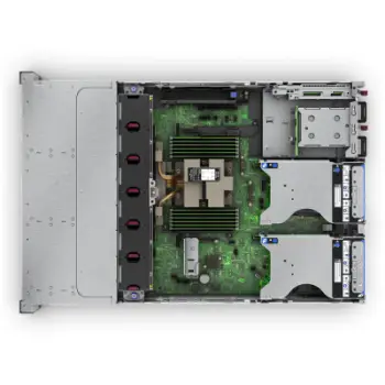 Server rack HPE ProLiant DL345 Gen11, AMD 8 bërthama 3.5GHz, 64GB RAM, 1.92TB SSD, gri
