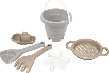 Set rëre Wader Biszkoptowa Chmurka Castle, 6 copë, plastike, bezhë dhe gri
