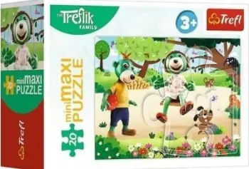 Puzzle Trefl MiniMaxi Trefliks Day, 20 pjesë, për fëmijë, shumëngjyrësh