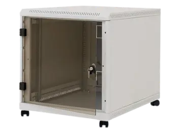 Rak serversh dysheme Triton 19" 12U, 600x800mm, derë xhami, gri