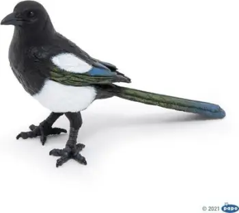 Figurë lodër Papo Magpie, plastike, shumëngjyrëshe
