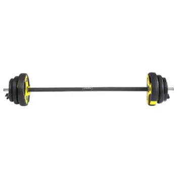 Set shufër body pump HMS SBP15, 20kg, me pesha me ngjyra