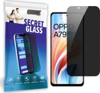 Xham mbrojtës GrizzGlass Matte SecretGlass për Oppo A79, efekt privatësie, sipërfaqe oleofobike, transparent