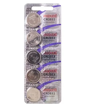 Bateri litiumi Maxell CR2032, 3V, monedhë, argjendtë