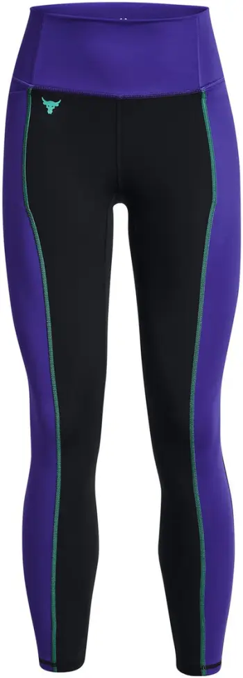 Legginsë për palestër Under Armour Project Rock Colourblock Ankle, me xhep anësor, për femra, të zeza