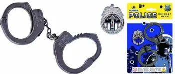 Set lodrash policie Gonher, pranga metalike, shenjë policie
