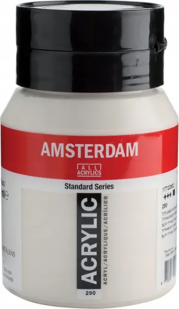 Ngjyrë akrilike Amsterdam Standard Series 290, 500ml, Titanium Buff Deep, bezhë e hapur