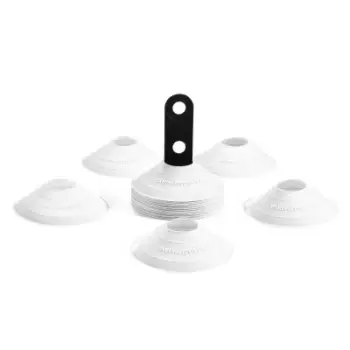 Kone stërvitore YakimaSport, set 30 copë, diametër 20 cm, të bardha