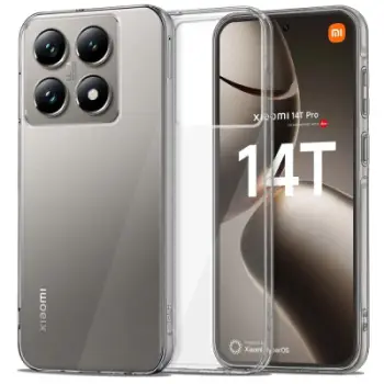 Këllëf telefoni Tech-Protect Flexair Hybrid për Xiaomi 14T Pro, transparent, kundër goditjeve