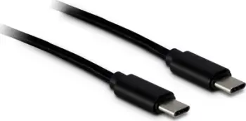 Kabllo USB Inter-Tech 88885462, USB C, 1m, e zezë