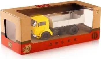 Maket kamioni Jelcz 317 Tipper Daffi, shkalla 1:43, metal, i verdhë